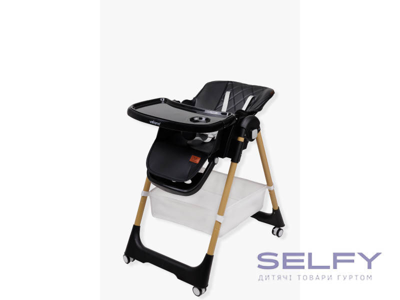 Стул для кормления ребенка VELANO Nexi, black, Фото 14