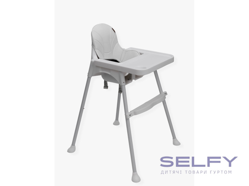 Стул для кормления ребенка 2 в 1 VELANO Basic, white, Фото 1