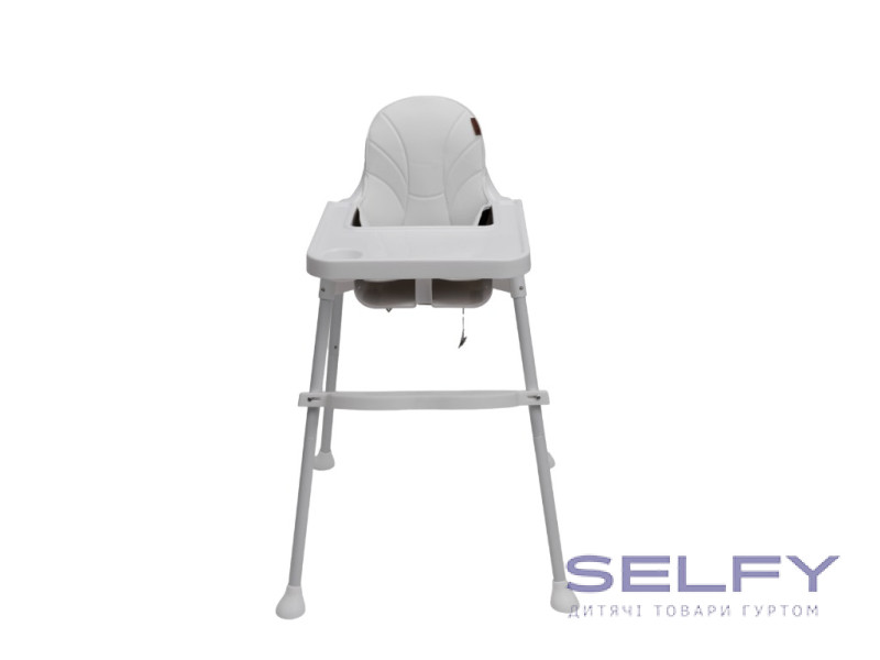 Стілець для годування дитини 2 в 1 VELANO Basic, white, Фото 1