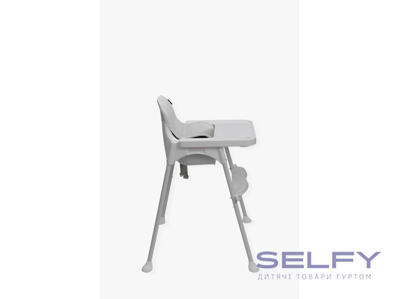 Стул для кормления ребенка 2 в 1 VELANO Basic, white, Фото 4