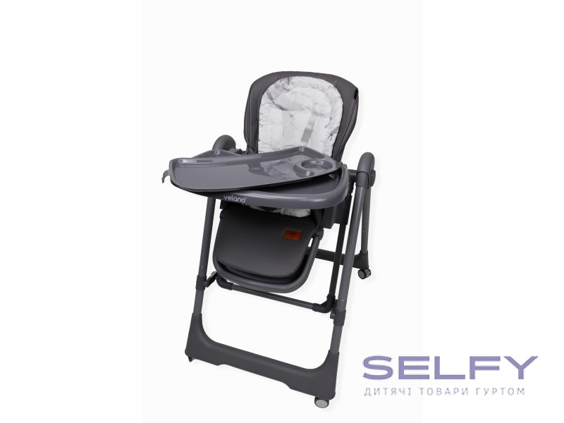 Стілець-гойдалка для годування дитини 2 в 1 VELANO Nomi, black, Фото 3