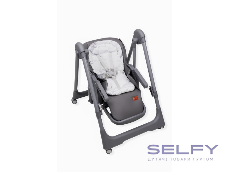 Стілець-гойдалка для годування дитини 2 в 1 VELANO Nomi, black, Фото 7