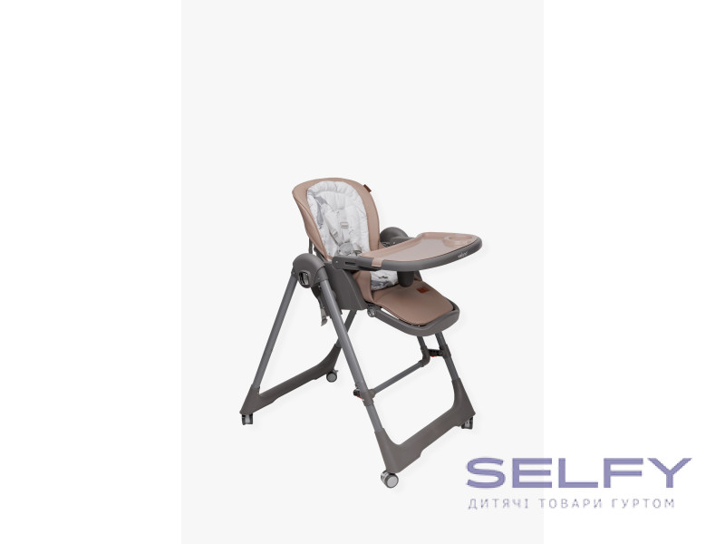 Стул-качалка для кормления ребенка 2 в 1 VELANO Nomi, brown, Фото 4