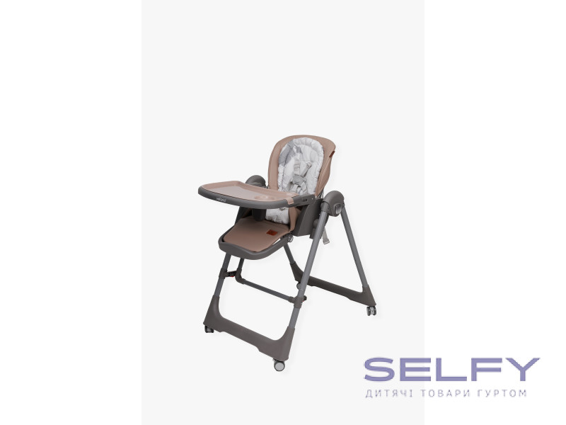 Стілець-гойдалка для годування дитини 2 в 1 VELANO Nomi, brown, Фото 3