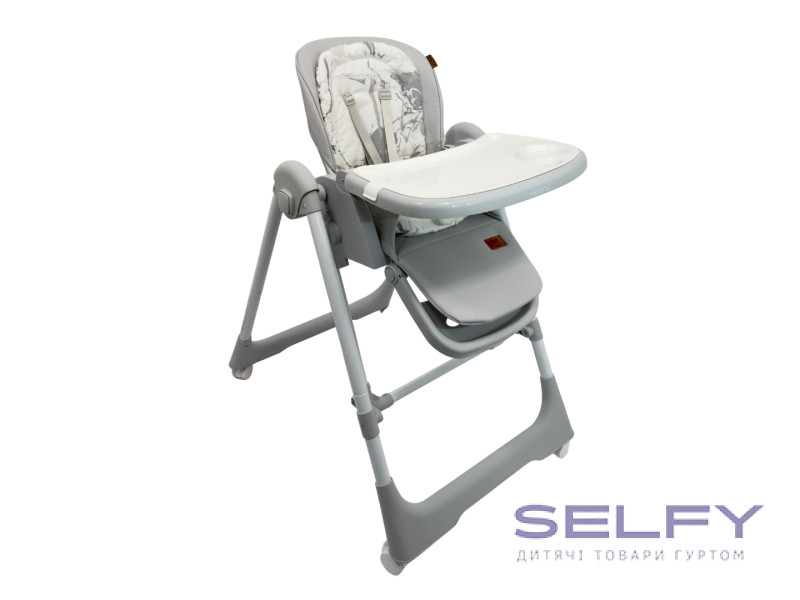 Стульчик-качалка для кормления ребенка 2 в 1 VELANO Nomi, light grey, Фото 1