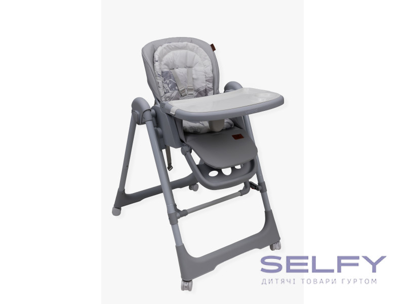 Стульчик-качалка для кормления ребенка 2 в 1 VELANO Nomi, light grey, Фото 3