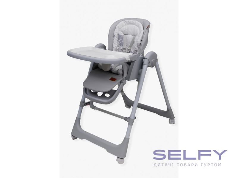Стул-качалка для кормления ребенка 2 в 1 VELANO Nomi, light grey, Фото 1