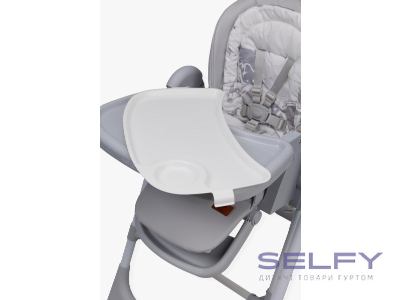 Стілець-гойдалка для годування дитини 2 в 1 VELANO Nomi, light grey, Фото 9