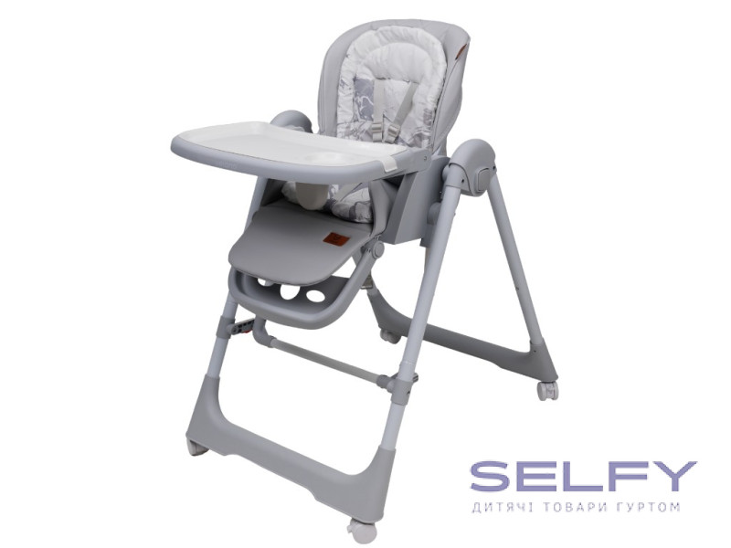 Стул-качалка для кормления ребенка 2 в 1 VELANO Nomi, light grey, Фото 1