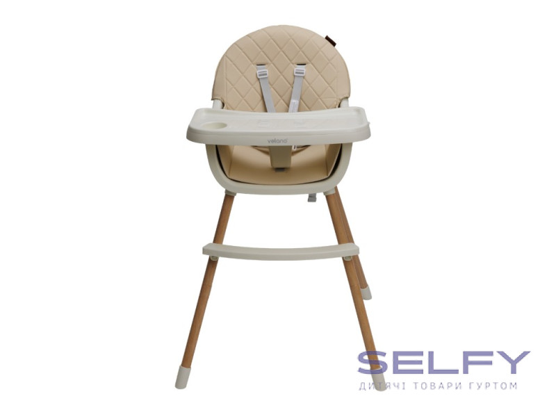 Стул для кормления ребенка 2 в 1 VELANO Evo, beige, Фото 1
