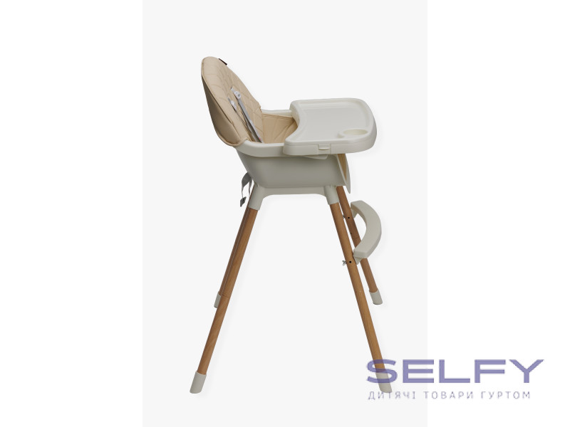 Стул для кормления ребенка 2 в 1 VELANO Evo, beige, Фото 4