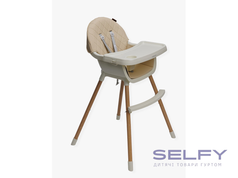 Стілець для годування дитини 2 в 1 VELANO Evo, beige, Фото 3