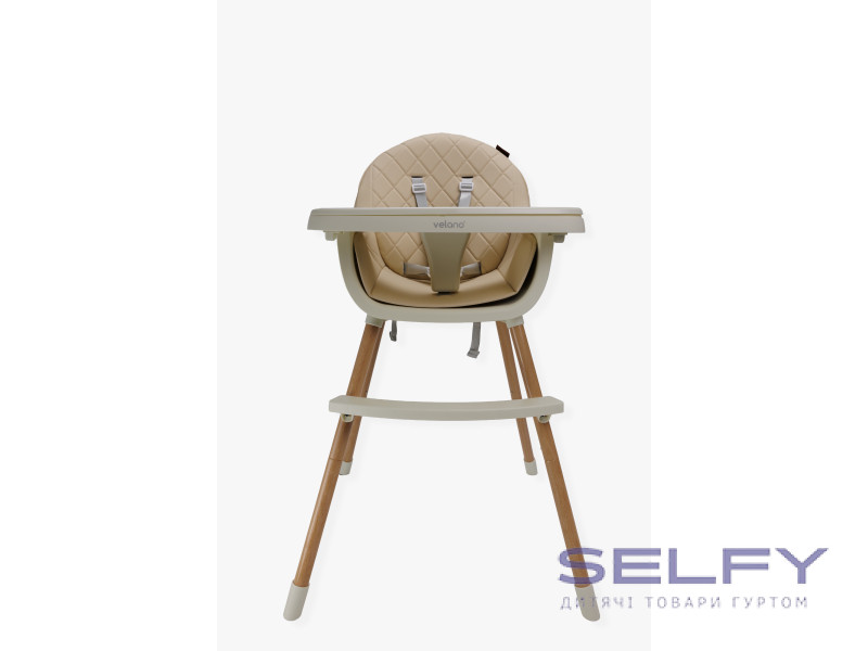 Стілець для годування дитини 2 в 1 VELANO Evo, beige, Фото 7