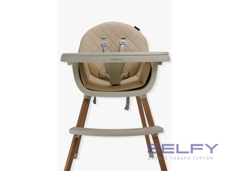 Стілець для годування дитини 2 в 1 VELANO Evo, beige, Фото 8