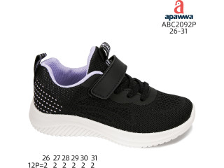 Кроссовки Apawwa ABC2092P black-purple 26-31