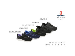 Кросівки Apawwa ABC2093P black-purple 32-37