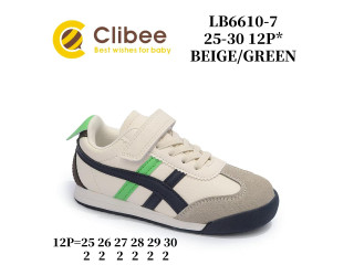 Кросівки дитячі Clibee LB6610-7 beige-green 25-30