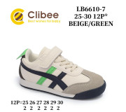 Кроссовки детские Clibee LB6610-7 beige-green 25-30