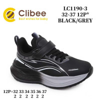 Кросівки дитячі Clibee LC1190-3 black-grey 32-37