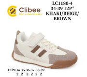 Кроссовки детские Clibee LC1180-4 khaki-beige-brown 34-39