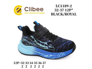 Кросівки дитячі Clibee LC1189-2 black-royal 32-37