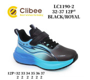 Кроссовки детские Clibee LC1190-2 black-royal 32-37