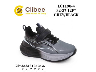 Кросівки дитячі Clibee LC1190-4 grey-black 32-37