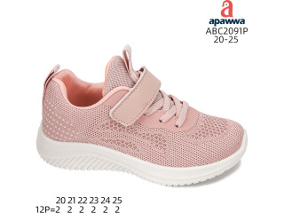 Кроссовки Apawwa ABC2091P pink-white 20-25