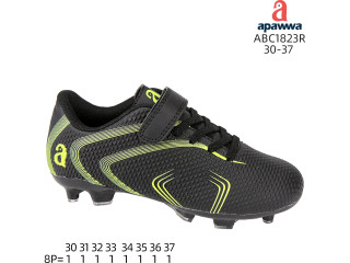 Футбольні бутси дитячі Apawwa ABC1823R black-green 30-37