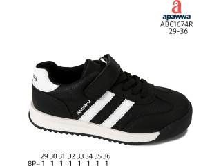 Кроссовки Apawwa ABC1674R black 29-36