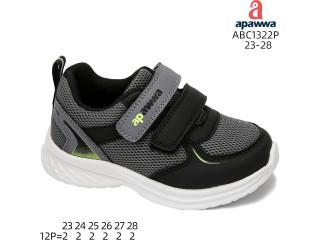 Кроссовки Apawwa ABC1322P black-grey 23-28