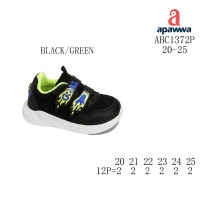 Кросівки Apawwa ABC1372P black-green 20-25