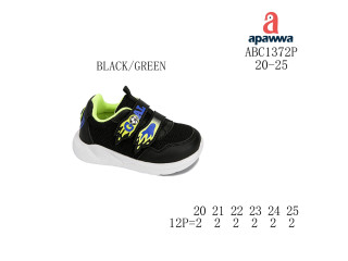Кросівки Apawwa ABC1372P black-green 20-25