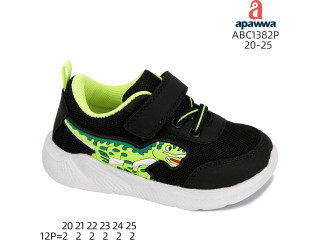 Кроссовки Apawwa ABC1382P black-green 20-25