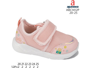 Кроссовки детские Apawwa ABC1412P pink 20-25