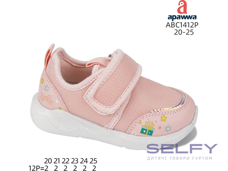 Кроссовки детские Apawwa ABC1412P pink 20-25, Фото 1