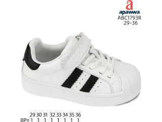 Кросівки дитячі Apawwa ABC1793R white 29-36