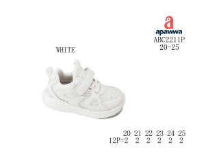 Кросівки дитячі Apawwa ABC2211P white 20-25