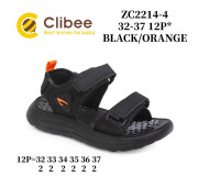 Босоножки детские Clibee ZC2214-4 black-orange 32-37