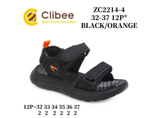 Босоніжки дитячі Clibee ZC2214-4 black-orange 32-37