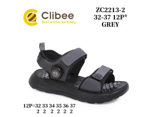 Босоніжки дитячі Clibee ZC2213-2 grey 32-37