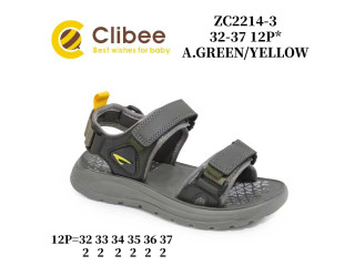 Босоніжки дитячі Clibee ZC2214-3 a.green-yellow 32-37
