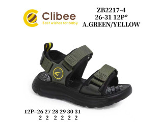 Босоніжки дитячі Clibee ZB2217-4 a.green-yellow 26-31
