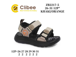 Босоніжки дитячі Clibee ZB2217-5 khaki-orange 26-31