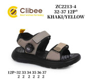 Босоніжки дитячі Clibee ZC2213-4 khaki-yellow 32-37