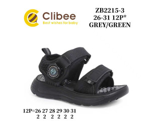 Босоніжки дитячі Clibee ZB2215-3 grey-green 26-31