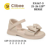 Босоніжки дитячі Clibee ZA167-3 beige 21-26