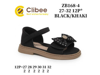 Босоніжки дитячі Clibee ZB168-4 black-khaki 27-32