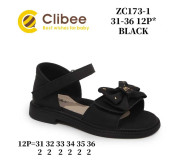 Босоножки детские Clibee ZC173-1 black 31-36