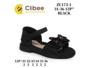 Босоножки детские Clibee ZC173-1 black 31-36